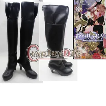 

Cosplaydiy Seraph of the End Krul Tepes Cosplay Shoes Adult Halloween Anime Boots Custom Made D0627