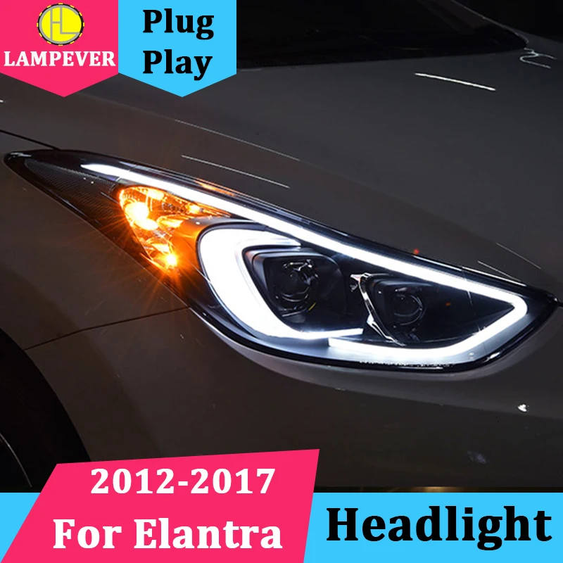 Комплект одежды из 2 предметов: налобный фонарь для Hyundai ELANTRA 2012 2017 фары
