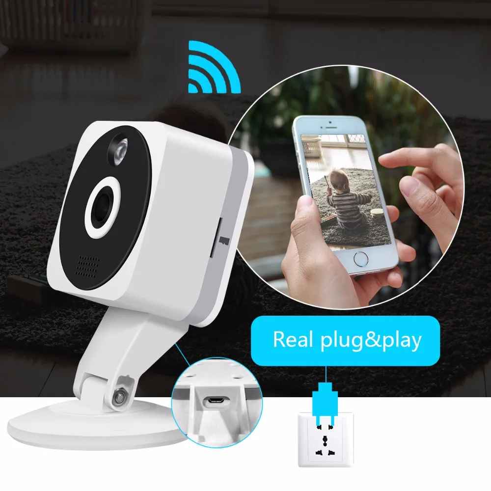 JOOAN HD 1080P облачная Беспроводная ip камера 2MP с ночным видением мини WiFi для домашнего