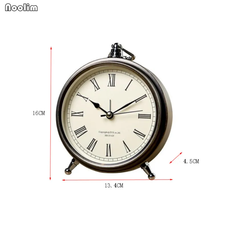 NOOLIM европейские модные практичные творческие отключить будильник прикроватные настольные часы для спальни Американский минималистичный небольшие часы