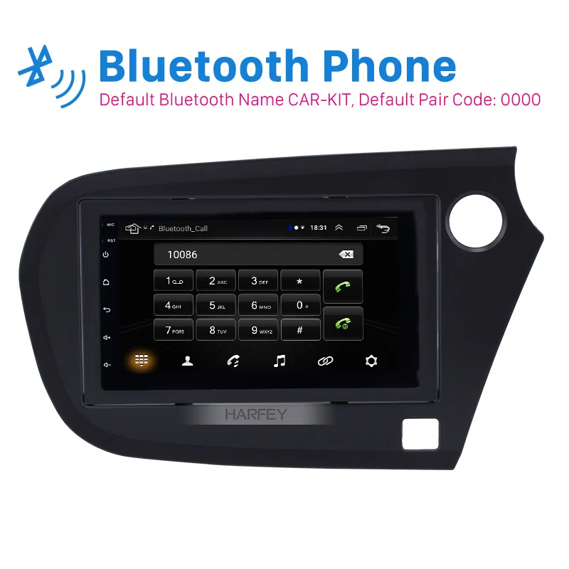 Seicane 2din Android 8,1 Авто Стерео gps Navi блок плеер для Honda Insight 2009 2010 2011 2012 2013- правый руль