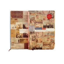 Европейская винтажная тетрадь в твердой обложке дневник школьный офисный блокнот красивый иллюстратор тетради школьные принадлежности