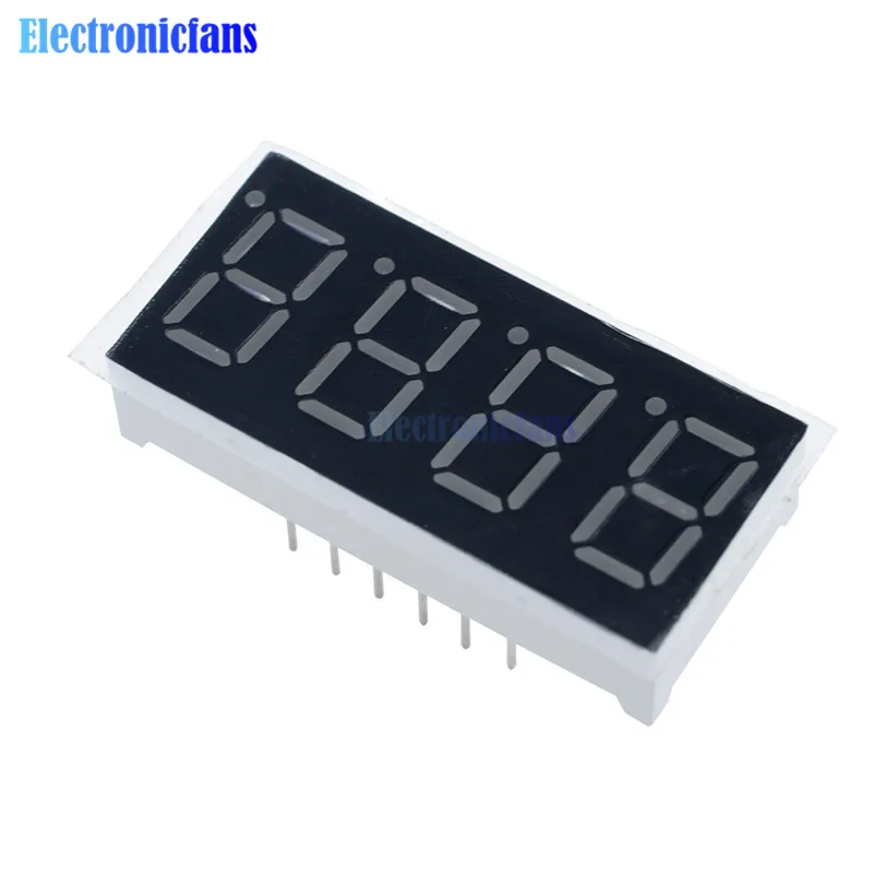 

0.36 inch 4bit 4 bit Common Cathode Digital Tube Red Digit LED Digit Display 7 Seg Segment 0.36 inch 0.36'' 0.56in. 4 Four bit