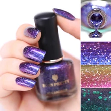 Born pretty, хамелеон лак для ногтей 6 мл голографическая черная орхидея серия лак для ногтей звездное небо лак для ногтей черная основа требуется