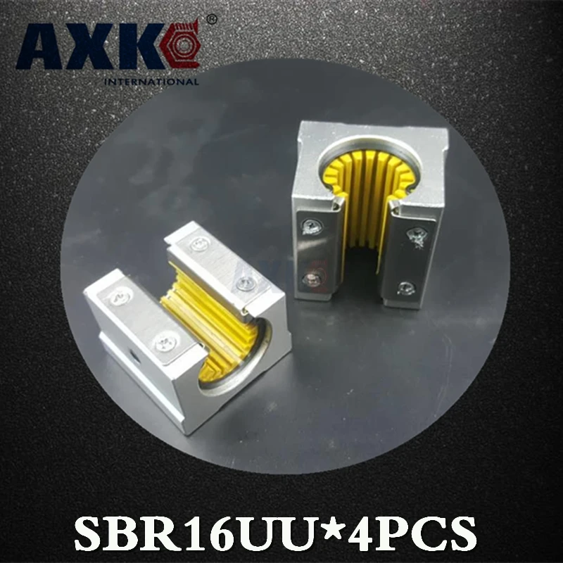 AXK Axk Sbr16uu Sbr16uu s Sbr16 16mm Linear Guide Rail Corrosion resistant Plastic Dust Slider Bearing