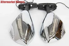For Motorcycle Triumph Daytona TT600 Trophy Ducati CHROMED CLEAR Turn Signal Mirrors
