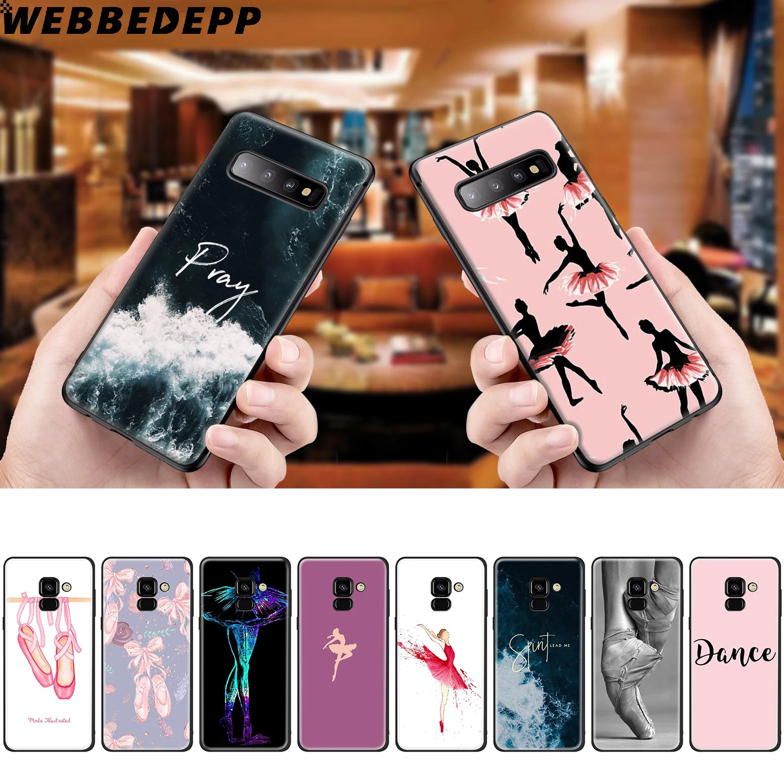 WEBBEDEPP балерины танец балет силиконовый чехол для Samsung Galaxy A3 A5 A6 A7 A8 A9 A10 A20 A30 A40 A50 A70