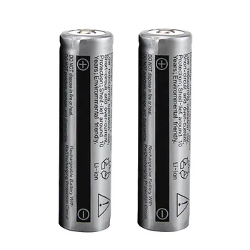 

(2pcs/ lot) Protected 18650 Batteries 2400mAh Rechargeable Lithium Batteries 18650 Battery for LED Flashlight w/ Case