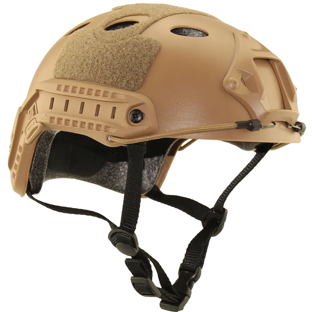 

Lightweight Hard Shell Design Morale Patches Raptors Tactical RTV Helmet Mountain Bike helmet Helmet Bike Brown #3O19