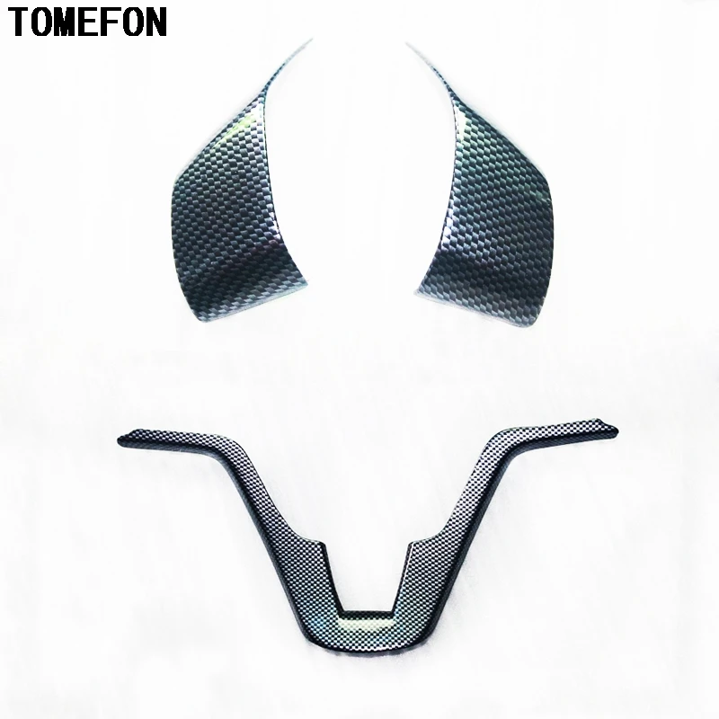 TOMEFON для Honda CRV 2008 2009 2010 интерьер ABS углеродное волокно краска накладка на Руль