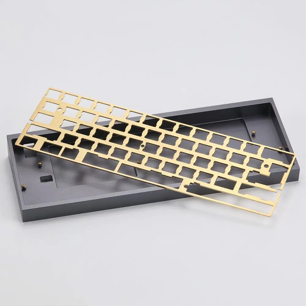 KBDfans Новое поступление отделка волосяного покрова латунная 60 пластина diy