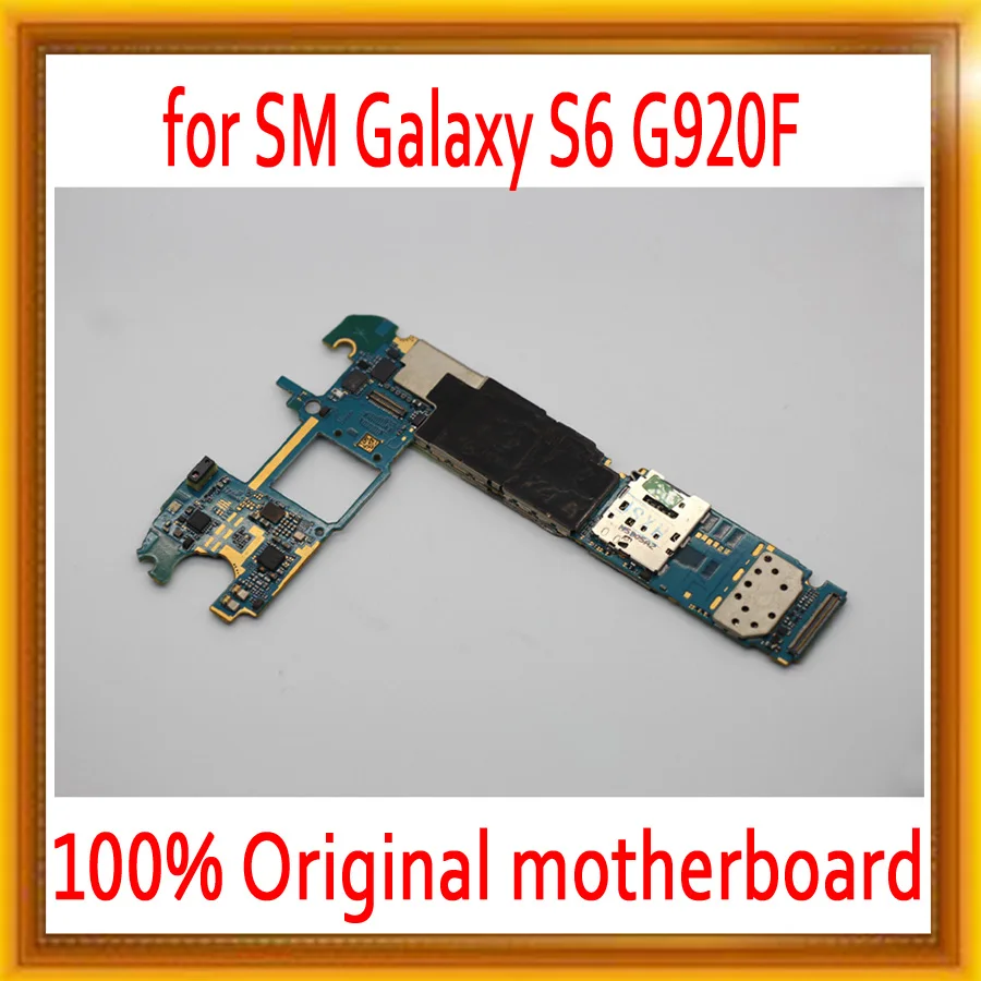 

32gb for Samsung galaxy s6 G920F Motherboard with Android System,Original unlocked for Galaxy S6 G920F Logic boards,EU Version