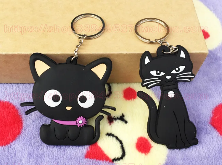 IVYYE 1 шт. Kiki Черный кот аниме-брелок для ключей ПВХ Рисунок брелок милая игрушка брелок для ключей подарки на день рождения унисекс Новинка