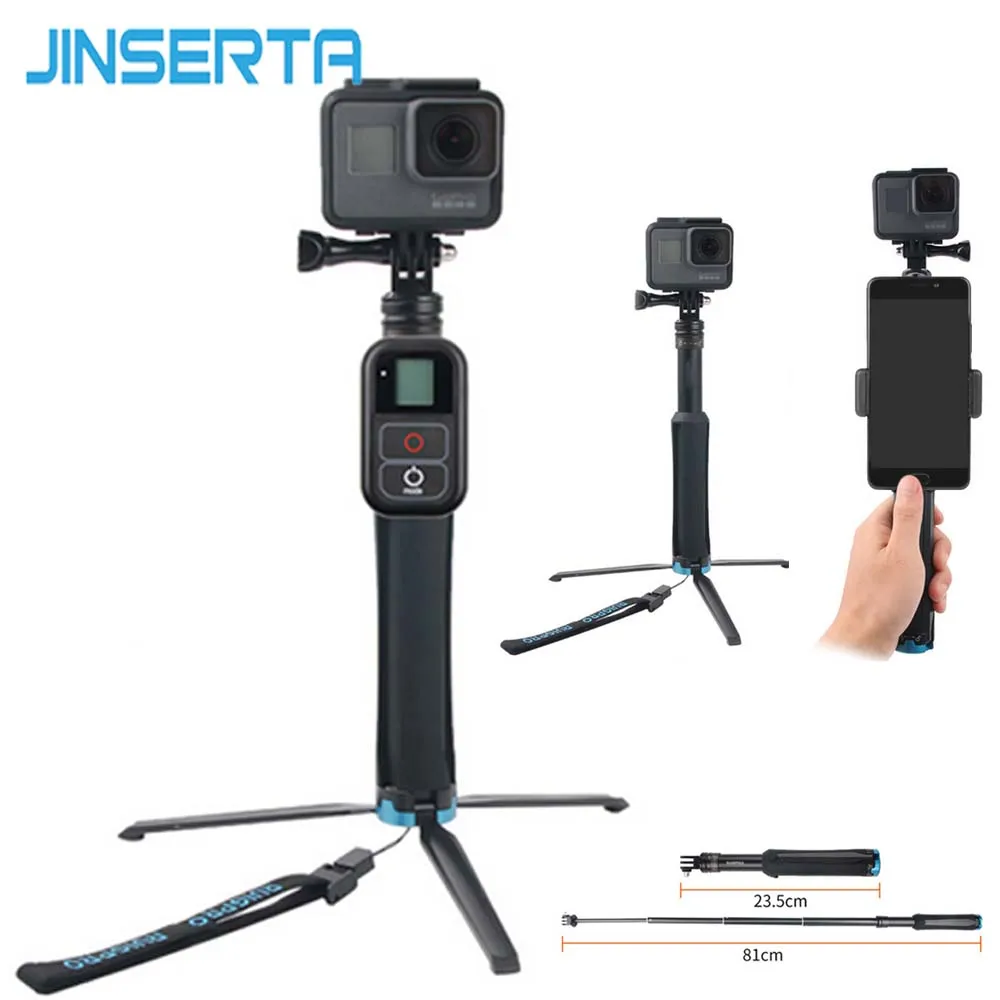 JINSERTA Gopro Аксессуары Ручной штатив для Gopro7/6 селфи палка выдвижной монопод селфи палка для Xiaoyi Mijia SJ камера