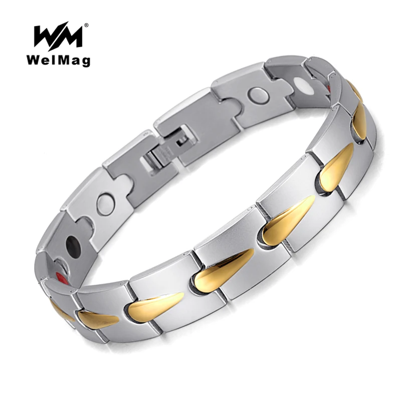 

WelMag Health Fashion Bracelets & Bangles Magnetic charm Jewelry Bio Energy Bracelet For Men / Woman Blood Pressure Accessory