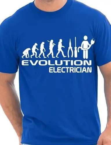 

Evolution Of Electrician Funny Mens T-Shirt Gift More Size and Colors-A045