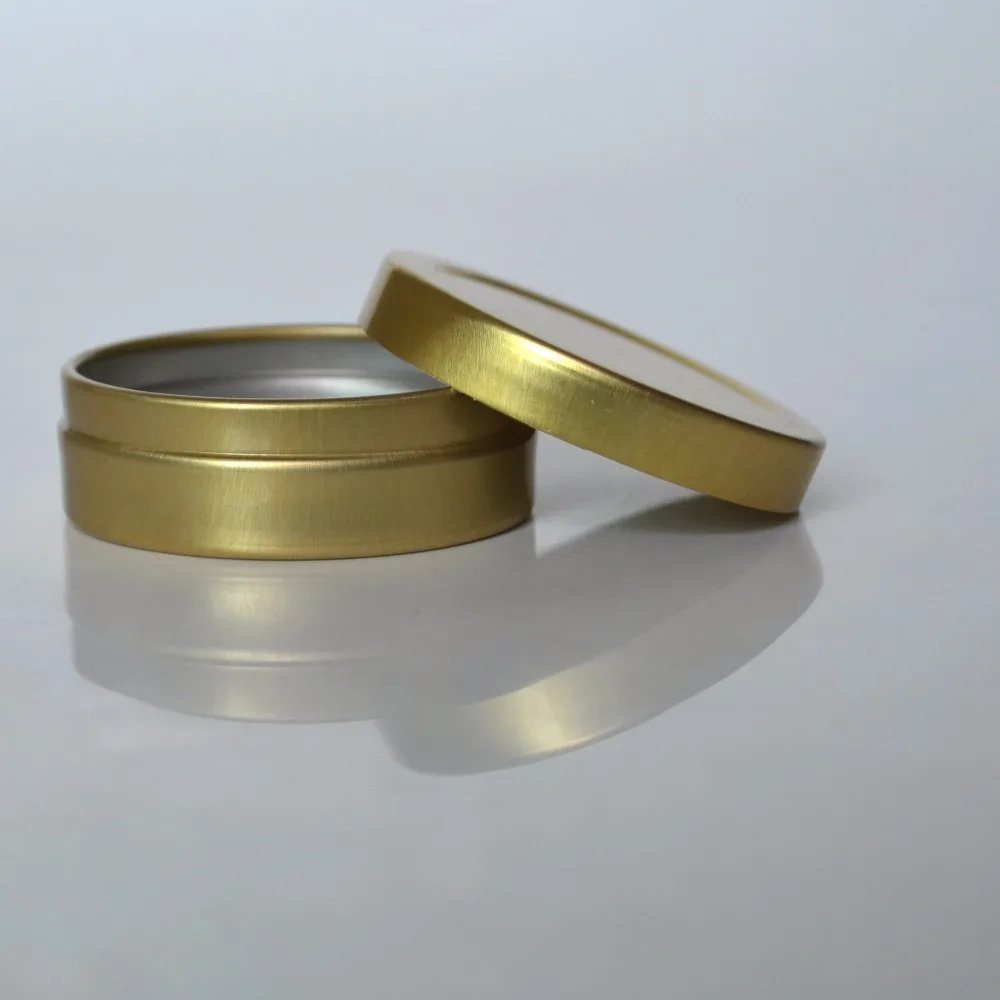 New 5Pcs/Pack Empty Aluminium Jar Cosmetic Packaging Container Golden Metal Box For Cream Ointment Hand Cream Sub Bottle