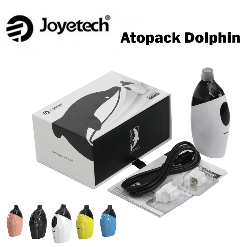 

e Cigarette Vape Joyetech Atopack Dolphin Starter Kit with 6ml Cartridge 2100mAh Battery Vs Atopack Penguin kit