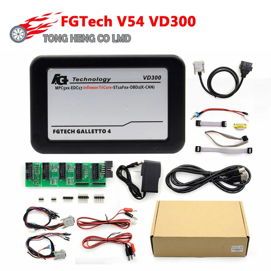 

Factory Price Unlcok Version FgTech V54 VD300 FG TECHE V54 ECU Flasher Fgtech Galletto 4 Master VD 300 Support OBD BDM Function