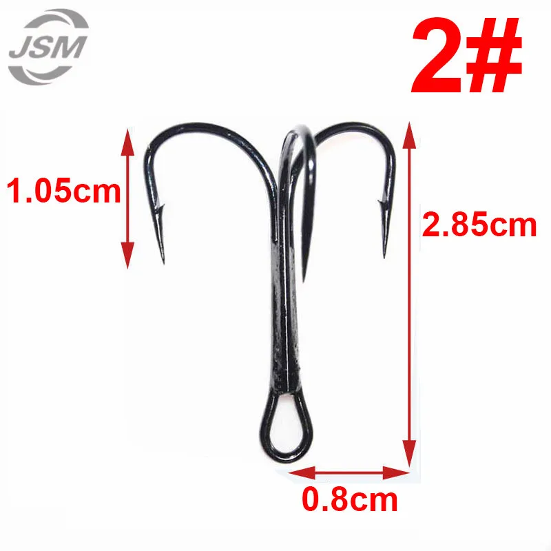 Fishhook Triple Hooks Treble  Carbon Steel Lure Fishhooks - 100pcs 35647  High Carbon - Aliexpress