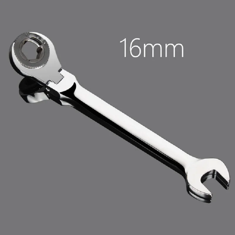 16mm Active Head Dual-use Fast Plum Opening Ratchet Wrench Tubular Ratchet Wrench Horn Spanners 72 tooth auto repair tools