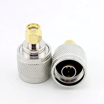 

50PCS N Male Plug to RP-SMA Male (Female pin) Plug Straight RF Coaxial Connector Adapter