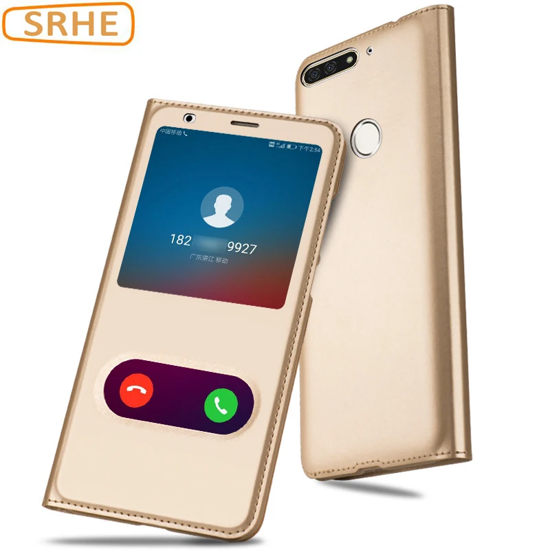 

Huawei Honor 7A Pro Case Cover 5.7'' Flip Luxury Leather Business Cover For Huawei Y6 Pro Prime 2018 Honor 7A Pro Prime Enjoy 8E