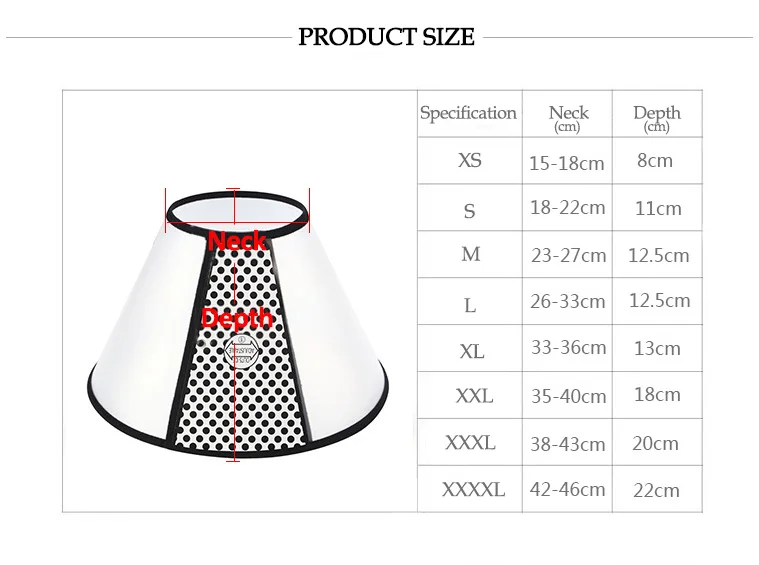 Пластиковый Чехол для домашних животных Elizabeth Circle с защитой от укусов, ошейник для домашних животных, защита от царапин, собачий ошейник для кошек, аксессуары для защиты