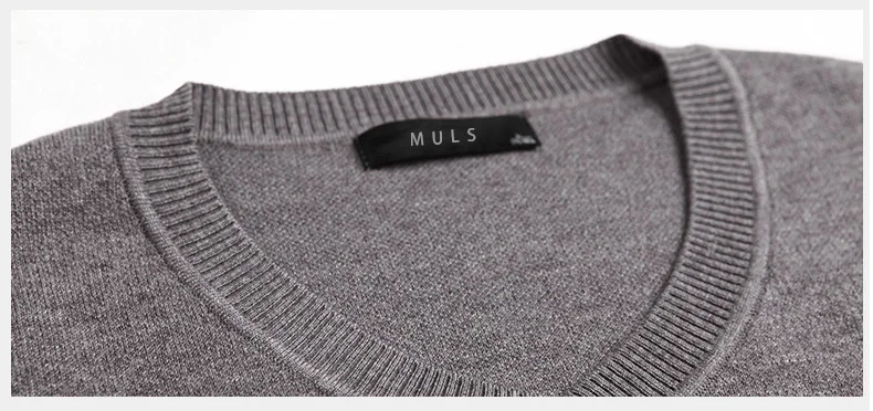 Merino Wool Sweater Pullovers Men V Neck Long Sweater Jumpers Luxury Winter Warm Mercerizing Fleece Male knitwear Autumn Spring-08