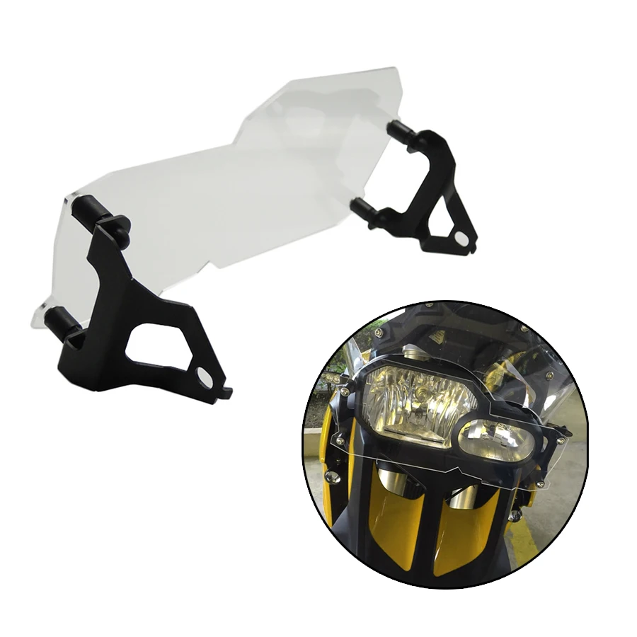 Clear Motorcycle Headlight Protector Guard Cover For BMW F650GS F700GS