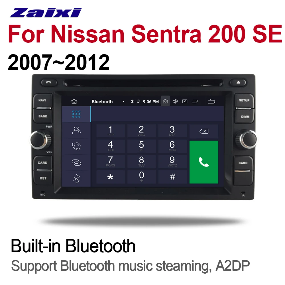 Top ZaiXi For Nissan Sentra 200 SE 2007~2012 2 DIN Car Android 9 GPS Naviation Multimedia system Bluetooth Radio Amplifier 2 Top ZaiXi For Nissan Sentra 200 SE 2007~2012 2 DIN Car Android 9 GPS Naviation Multimedia system Bluetooth Radio Amplifier 2