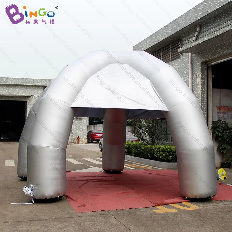  Factory outlet economic 6x6x3.5 inflatable 5 legged sliver tent for booth or party etc / customized
