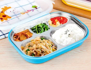 

Fashion Lunch Box Bento Thermos Flask Heated Container for Food Stainless Steel Table Ware Storage Lunch Box for kids Picnic