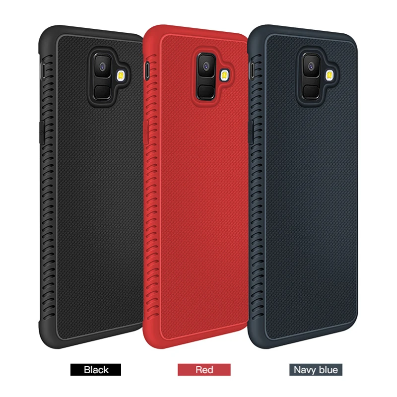 

Luxury Carbon Fiber Phone Case For Samsung Galaxy J4 J6 A6 A8 Plus J8 A7 A9 2018 For Samsung A6 A8 2018 EU Silicone TPU Cover