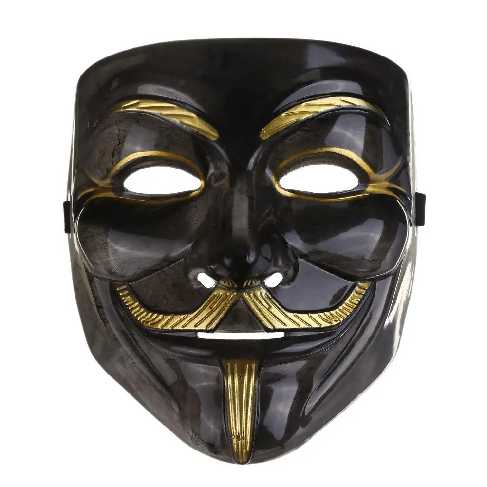 Фильм V маска тема слова маска костюмы на Хэллоуин карнавальные аксессуары нарядное платье Хэллоуин маскарад Вечерние Ужасы маска на все лицо - Цвет: Бежевый