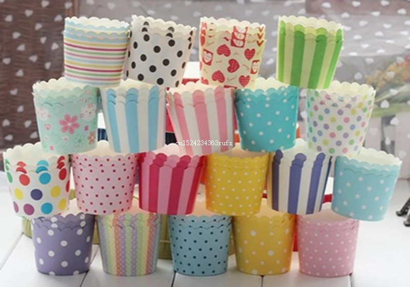 

3000pcs Bakeries Paper Cup Kitchen Stencil Thicken Cupcake Muffin Cup High Temperature Baking Cake Paper Cup