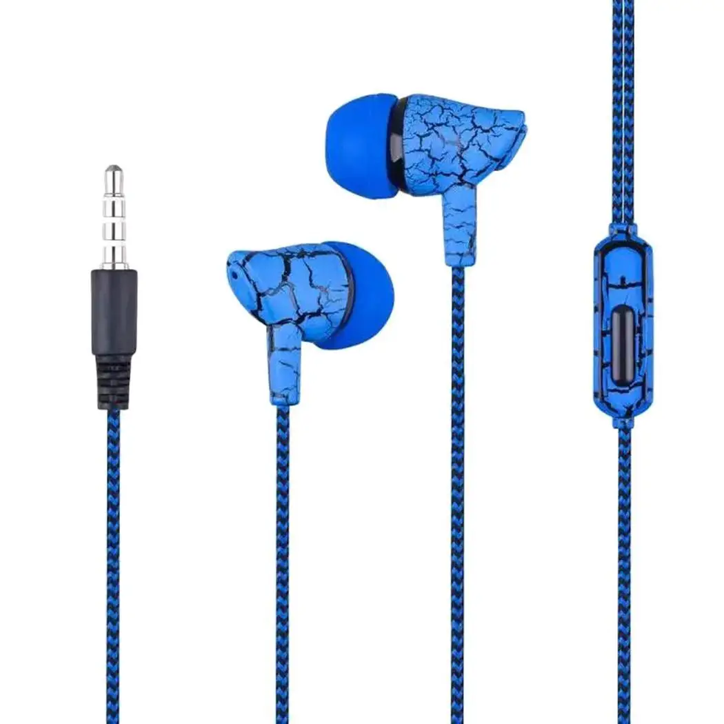 

Crack crack Nylon Ear stylish in 5 phone Microphone With earphones Mobile Earphones colors Braided For In-Ear Yes design