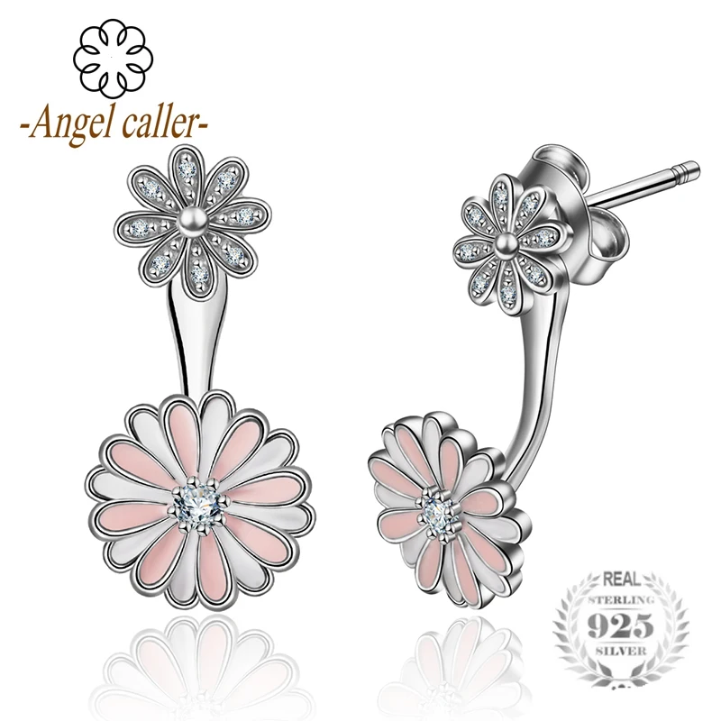 Женские серьги-капельки Angel Caller из стерлингового серебра 925 пробы с розовой