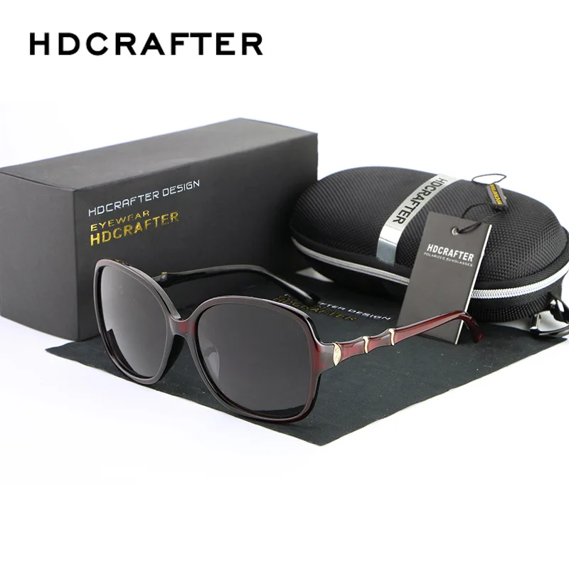 Hdcrafter; брендовые дизайнерские поляризованные женские солнцезащитные очкив ретро стиле в винтажном стиле; классические негабаритные солнцезащитные очки для женщин; oculos de sol 8803