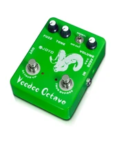JOYO Guitar Effect Pedal Bass Dynamic Compression Effects Voodoo Octave Electric A Mid-cut Switch Control Tone JF-12