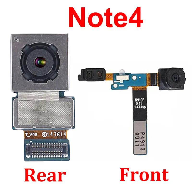 

Front Camera Back For Samsung Galaxy Note 4 N910F N910T N910C Back Rear Main Camera Module Replacement Parts