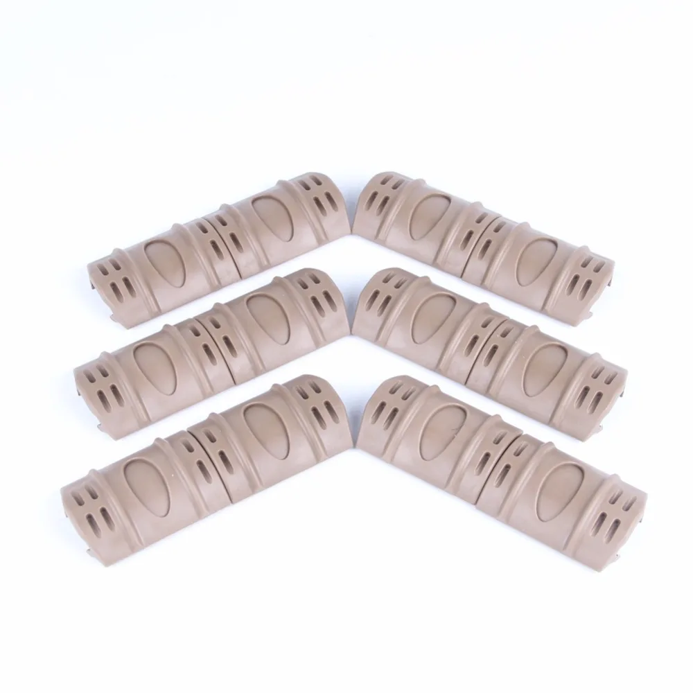 12 قطع الصيد التكتيكي ويفر/picatinny المطاط handguard رباعية السكك الحديدية حماية يغطي ل الادسنس تان HT37-0013