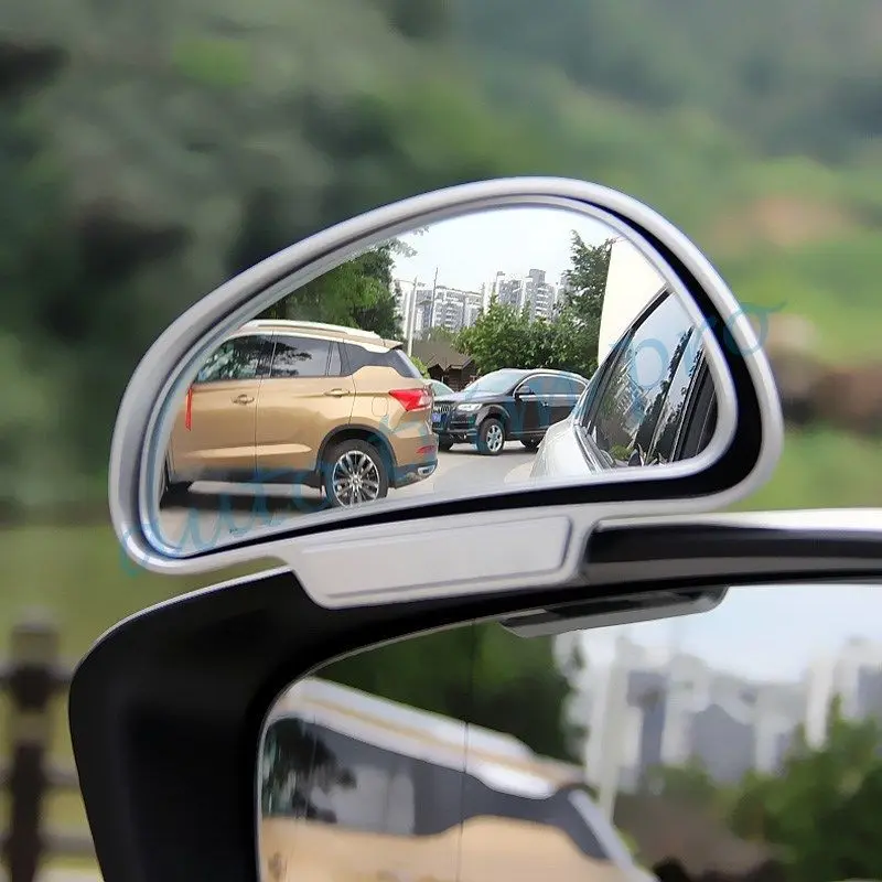 

Chrome Car Accessories Auxiliary Safety Blind Spot Mirror Wide Angle Rear View