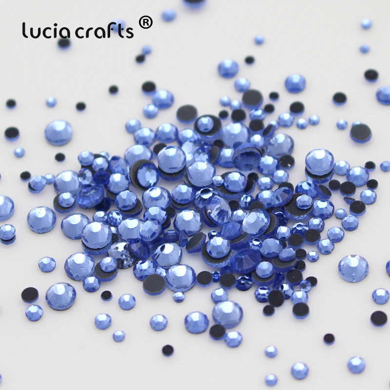Lucia Crafts 500 шт./лот Горячая фиксация стразы кристаллы гладить на Стразы для