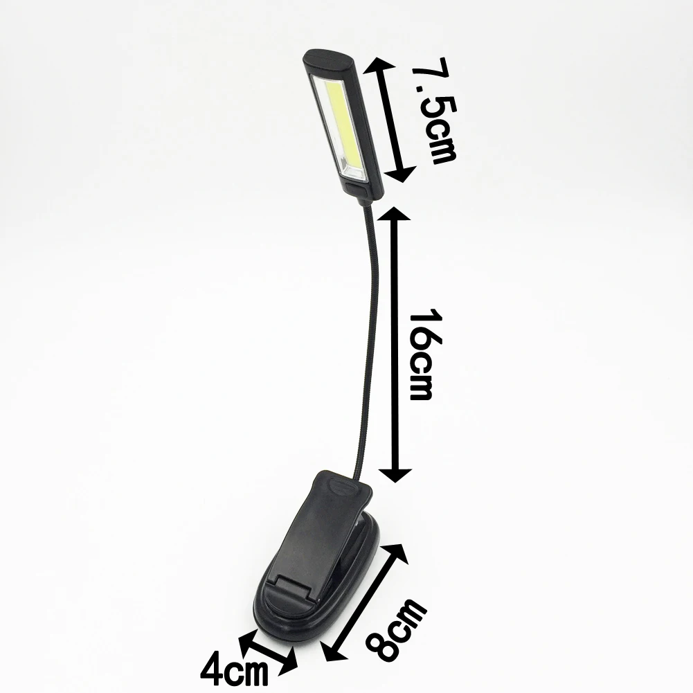  For Kindle Note Book Light Lamp White Color Booklight Led Ebook Light Mini Flexible Clip-on Book Re - 32811744896