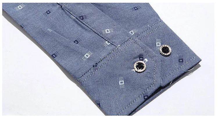 Jbersee Camisa социальный Slim Fit Для мужчин хлопковая рубашка модные высокое качество с длинным рукавом мужская одежда рубашка Бизнес