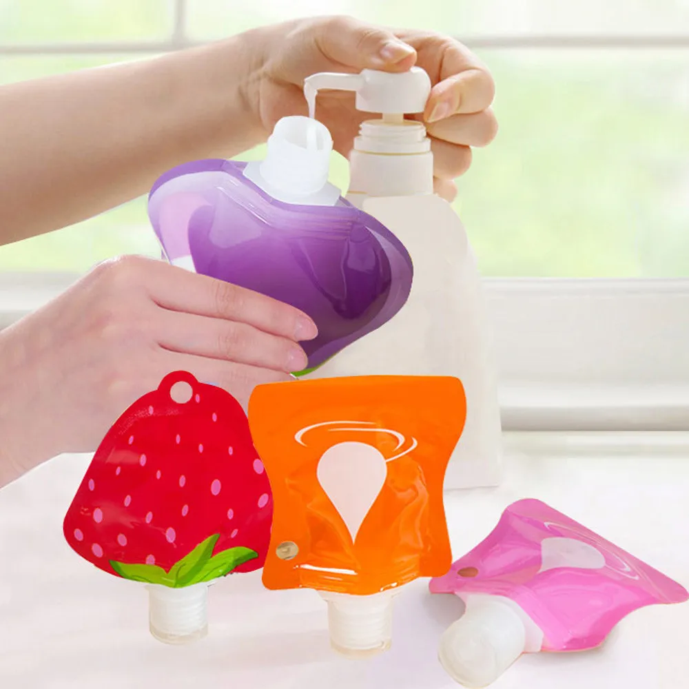 1pc Cute Travel Portable Bottles Shampoo Empty Lotion Mini Makeup