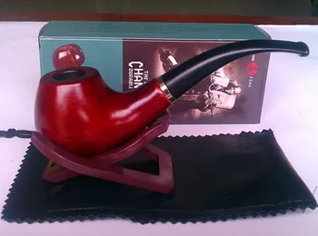 

Smoking pipe handmade red wood mahogany tobacco smoking pipe cigarette holder holsteins smoking pipe rack set smoke