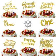 Russian Happy Birthday Cake Toppers Crown One Flamingo Birthday Cake Flags From Miss To Mrs Wedding Cake Decor Feliz Cumpleanos feliz feliz aburrimiento
