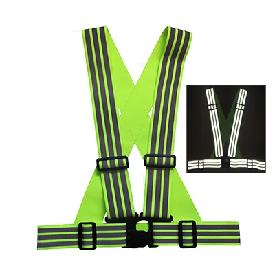 SPARDWEAR Регулируемый светоотражающий жилет с тремя ремешками эластичный пояс для спорта на открытом воздухе ходьба Бег - Цвет: As picture